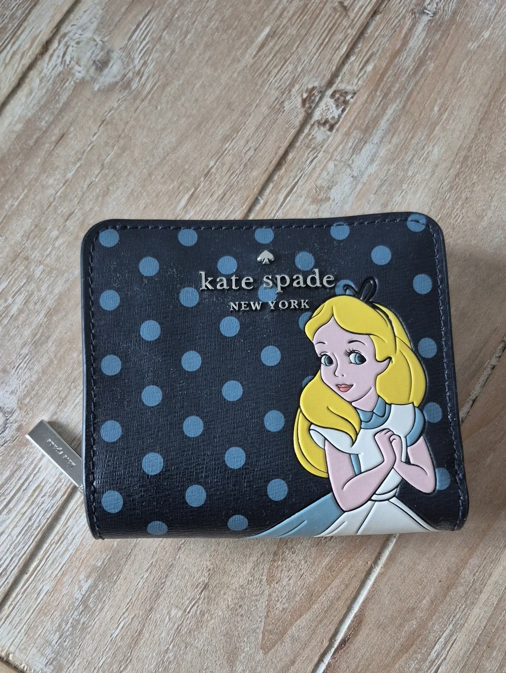 Kate Spade Disney Alice In Wonderland Wallet Blue